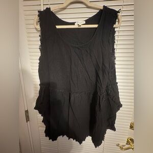 Umgee Frayed Edge Tank Top